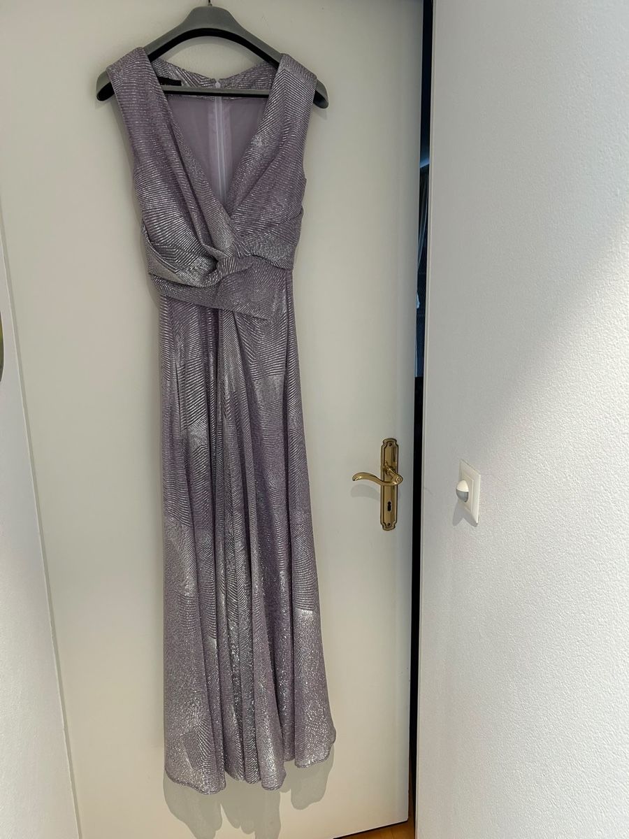Talbot Runhof Robes: Kleid Talbot Runhof Silber-neuwertig – Neuf (Voir description) à Hausen AG par Nah5yj 3