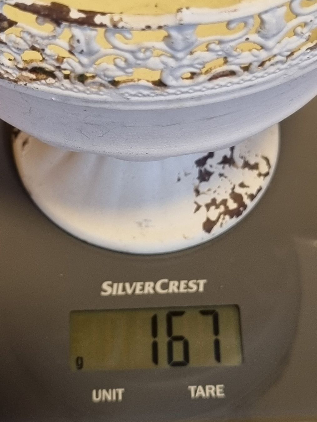 Blumentöpfe: 2 Cachepots auf Fuss Antikstil Shabby Chic – Gebraucht aus Scharnachtal von devin03 9