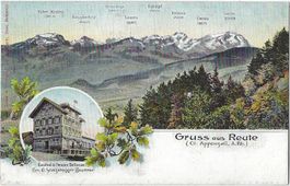 Gruss aus Reute  (Ct . Appenzell , A.Rh.)  Gasthof  Bellevue