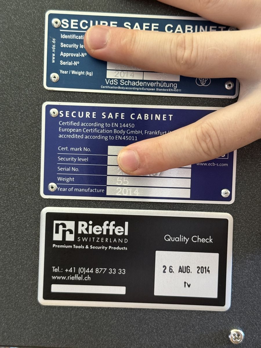 Tresor: Rieffel Safe Electronic Lock – Gebraucht aus Buchs ZH von knuspertoaster 3