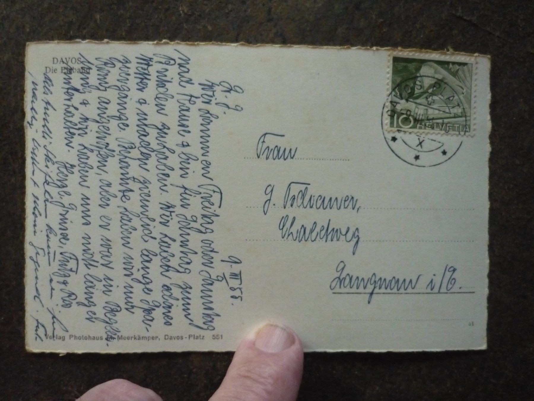 Cartes postales: Alte Ansichtskarte Davos Eisstadion guter Zustand – D'occasion à Langnau i. E. par Laendu7000 1