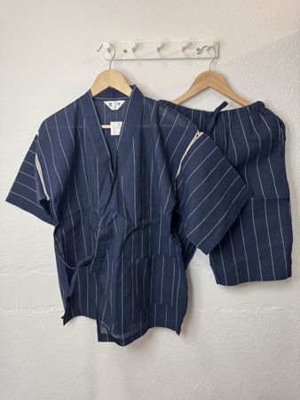 Striped Summer Set - Kimono & Shorts - Cool & Trendy!
