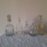 Versand möglich! Glasflakons, teils hübsch geschliffen