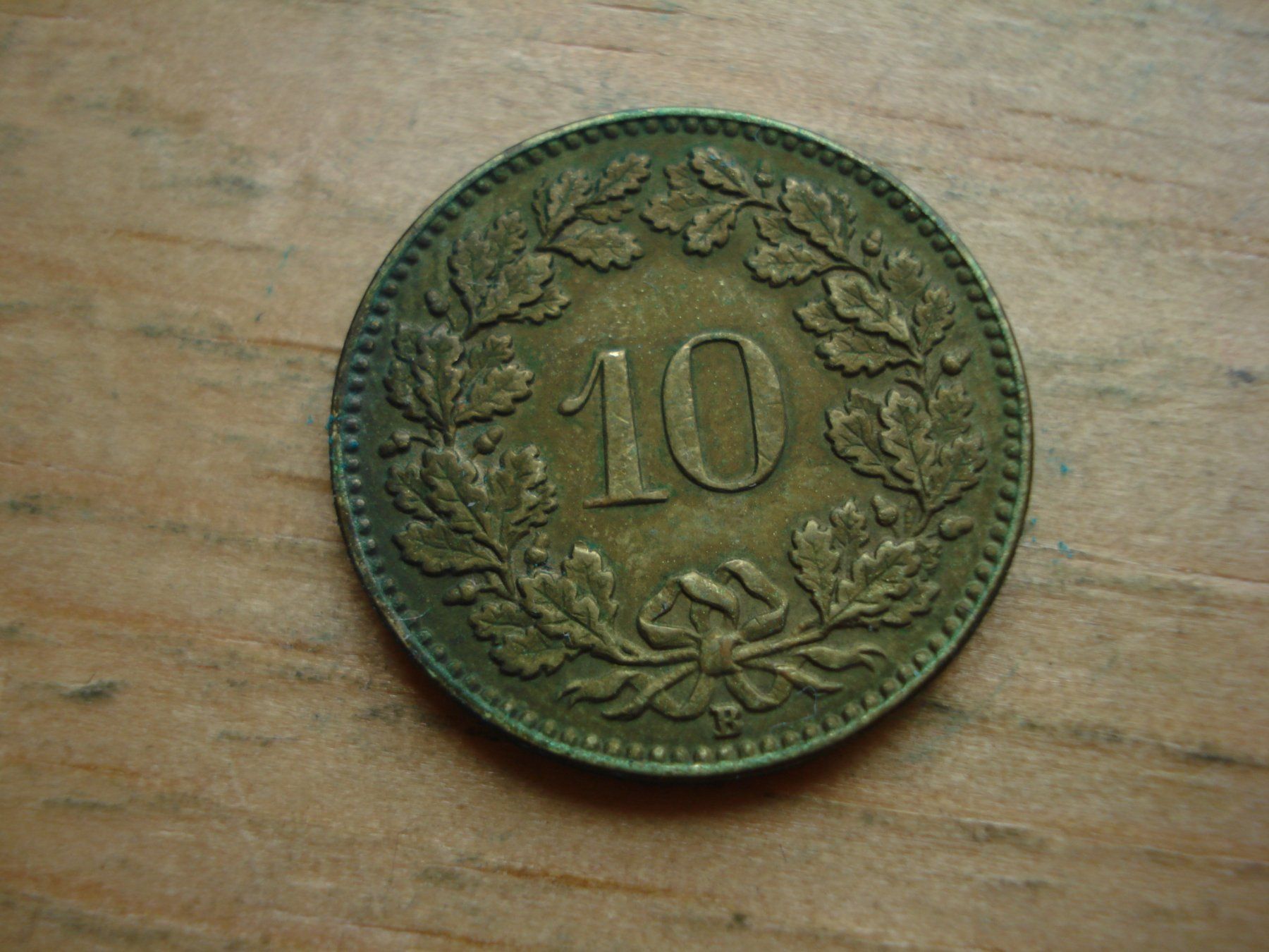 Tutti le monete: (W5) 10 Rappen 1919 Messing – Usato da Erlach venduto da Net-Coins 1