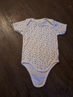 Baby Body Kurzarm Sterne Weiss/Grau Gr. 74/80