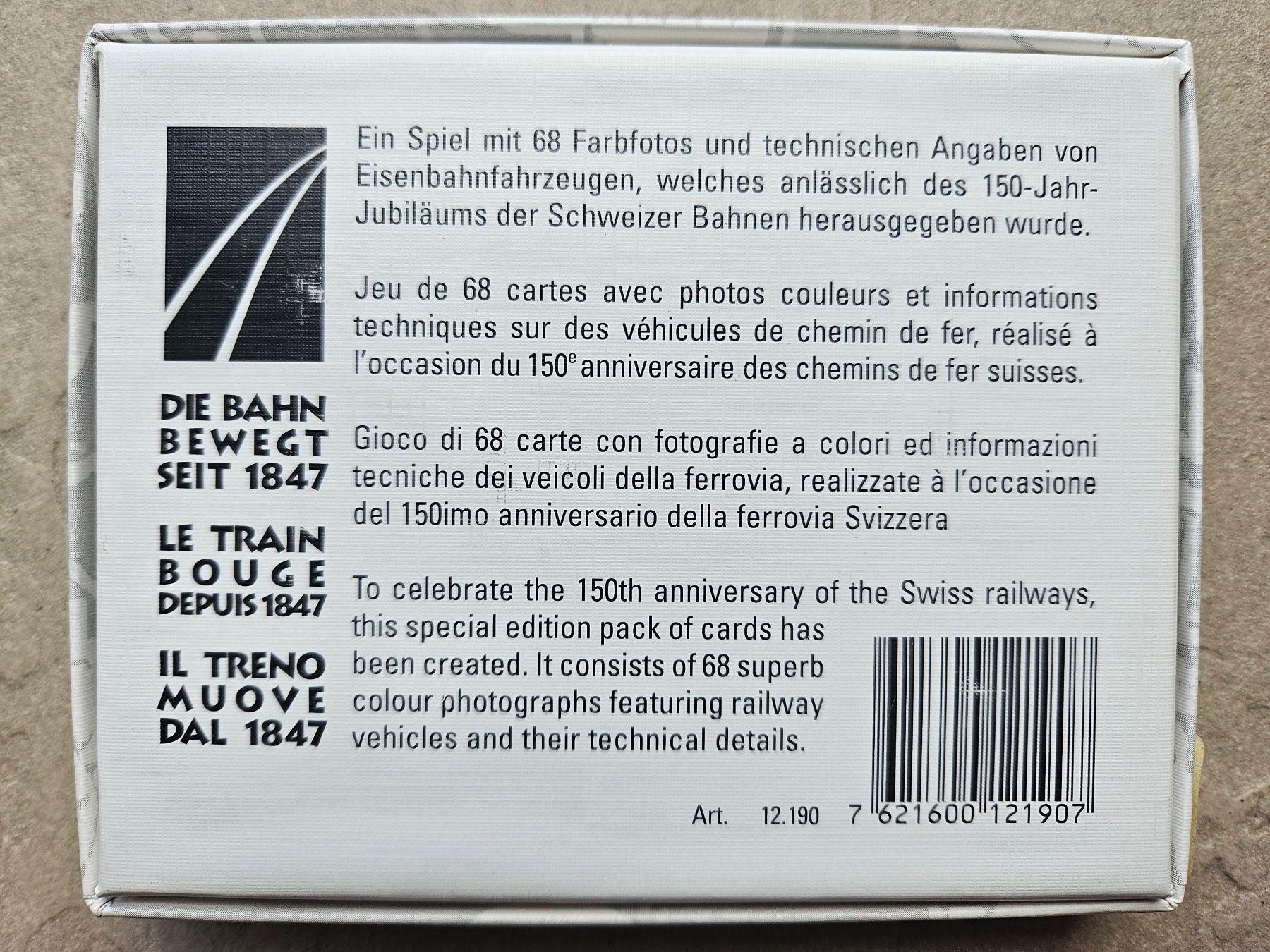 Giochi: Quartett Schweizer Eisenbahnen – Usato da Beinwil am See venduto da Schnugi6 1