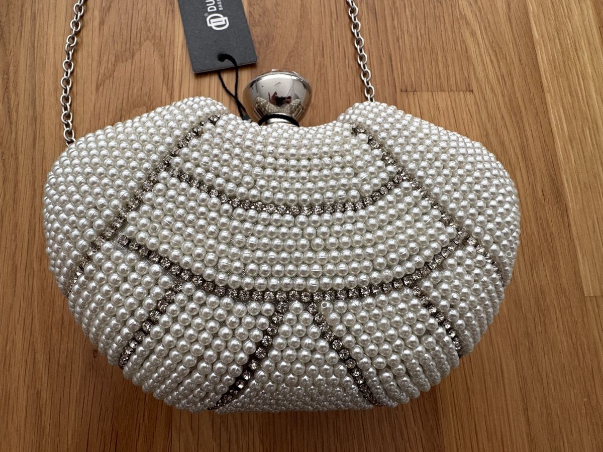 Borse da donna: Borsa Duki Daso per donna, con perle e strass, argento – Nuovo e nell'imballaggio originale da Someo venduto da sam_hg7j 2