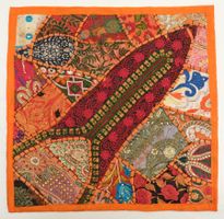 Bunter Kissenbezug Patchwork indisch 40x40cm