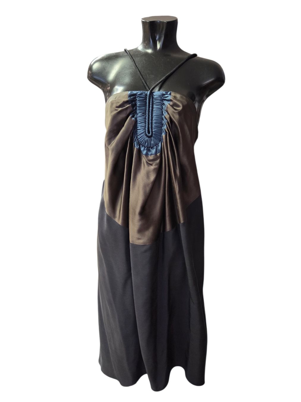 Vestiti: Lanvin Dress - Halter Neck - Brown & Black – Usato da Zürich venduto da finesse.shop