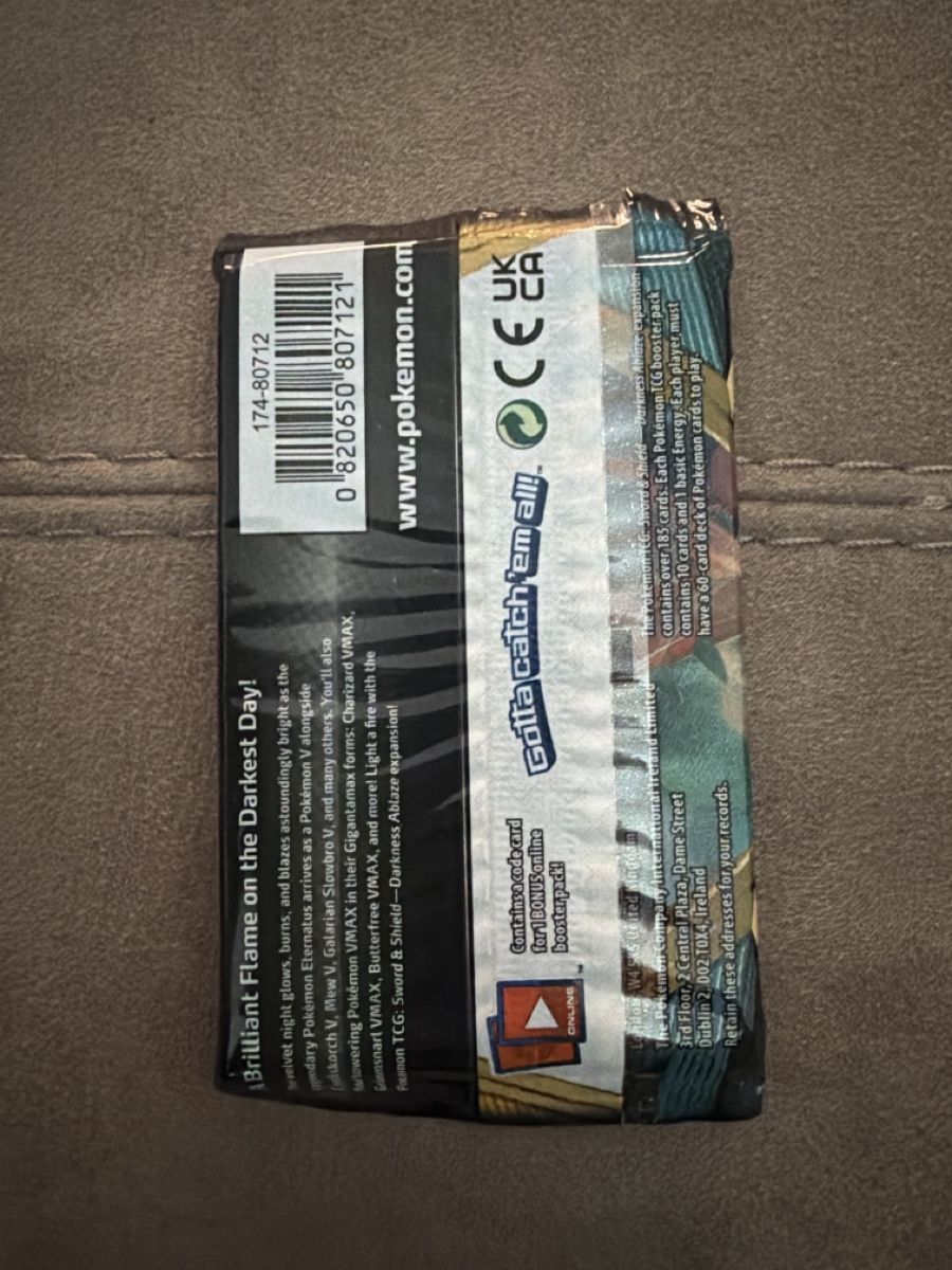 Pokémon Sammelbilder & Trading cards: Pokemon darkness ablaze booster pack sealed – Neu (gemäss Beschreibung) aus Massagno von pokecoach 1