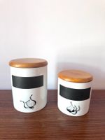 Pots  ails et oignons vintage en céramique