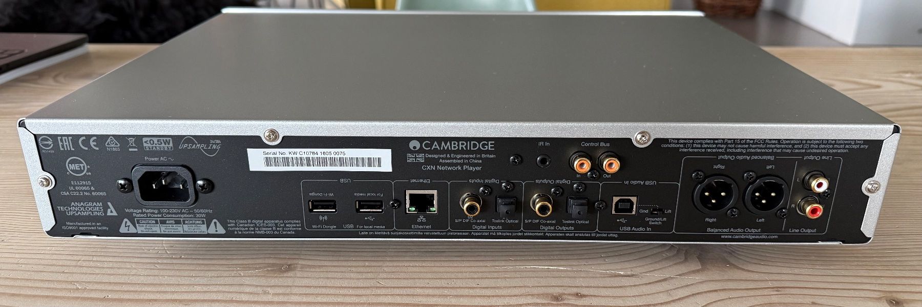 Cambridge Audio Sistemi audio & multimediali: Cambridge Audio CXN Network Player (V1) Silber – Usato da St.Gallen venduto da rtap 1