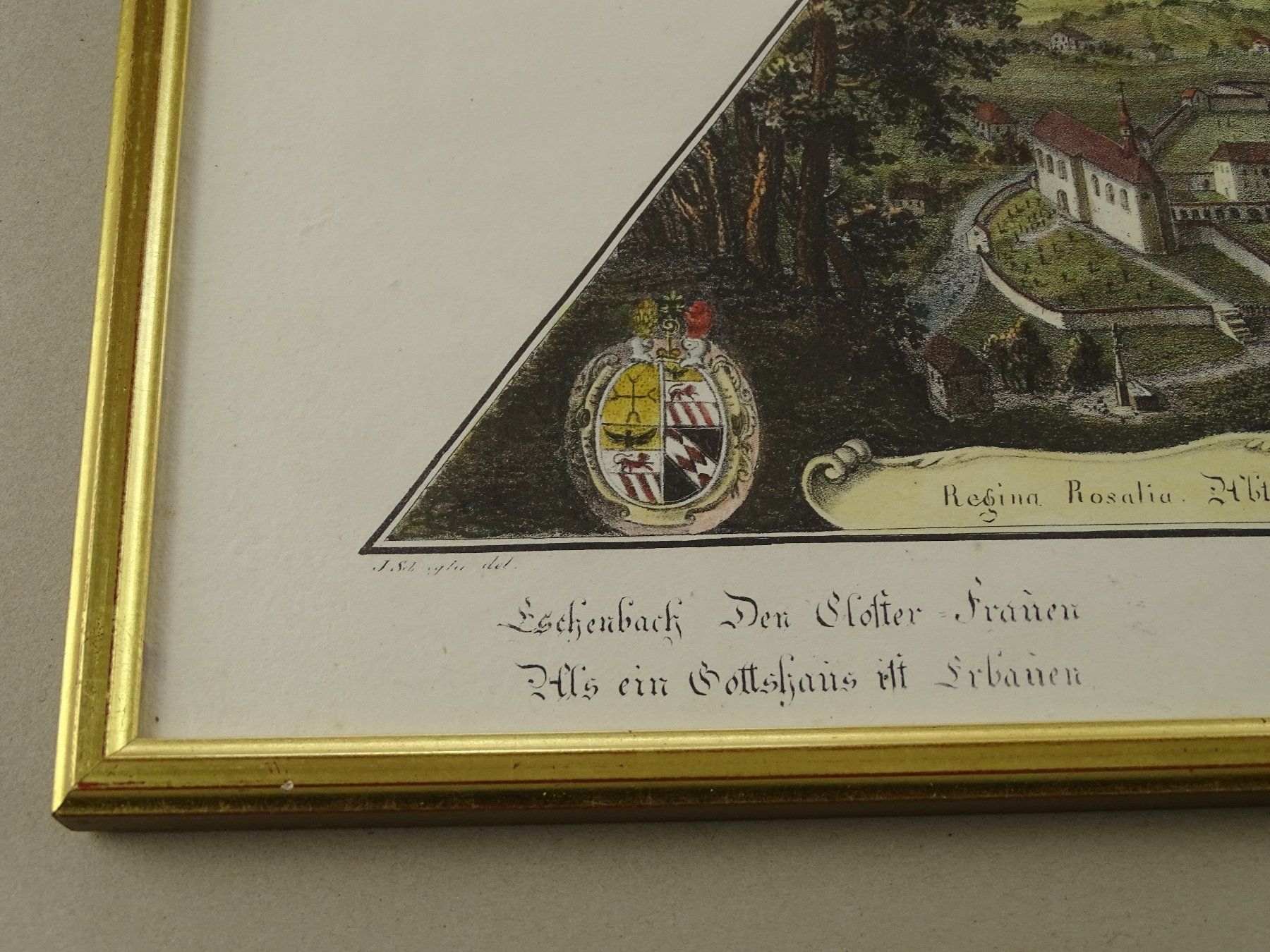 Incisioni: OBER-ESCHENBACH, LITHOGRAPHIE UM 1828 – Usato da Grüningen venduto da Kartensammler 7