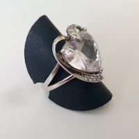 Sterling Silber 925 herzform  mit  Zirkonia Gr. 17.5 mm