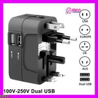 Reiseadapter mit Dual-USB-Anschluss Universaladapter