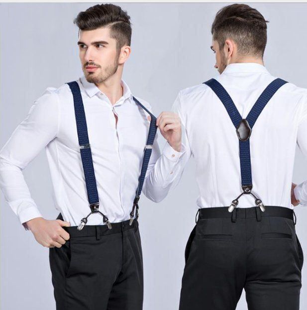 Altro in  Abbigliamento & Accessori: Hosenträger blau, Y-Form mit 6 Clips – Nuovo e nell'imballaggio originale da Burgdorf venduto da XJ6 1