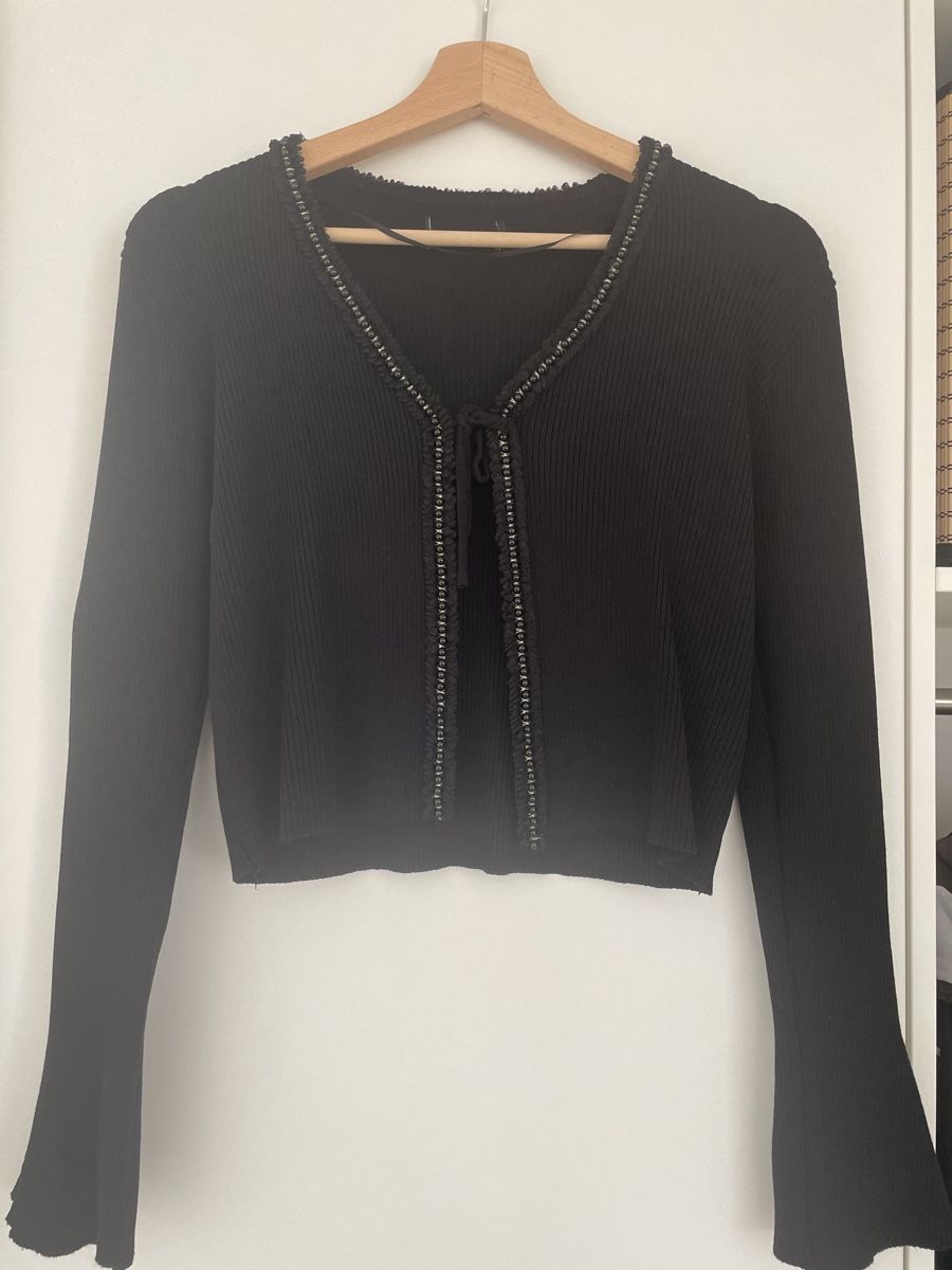 Pullover & Sweatshirts: Schwarze Strickjacke, Top Zustand, Gr. S – Neu (gemäss Beschreibung) aus Samstagern von jeh_9jxl 1