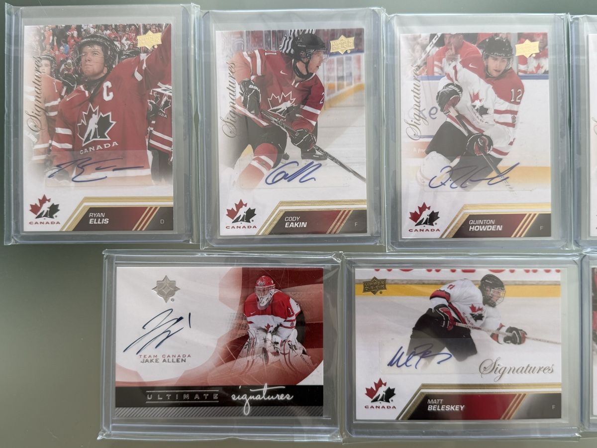 NHL Carte collezionabili: Upper Deck Team Canada Gold Signatures – Usato da Winterthur venduto da mlindholm