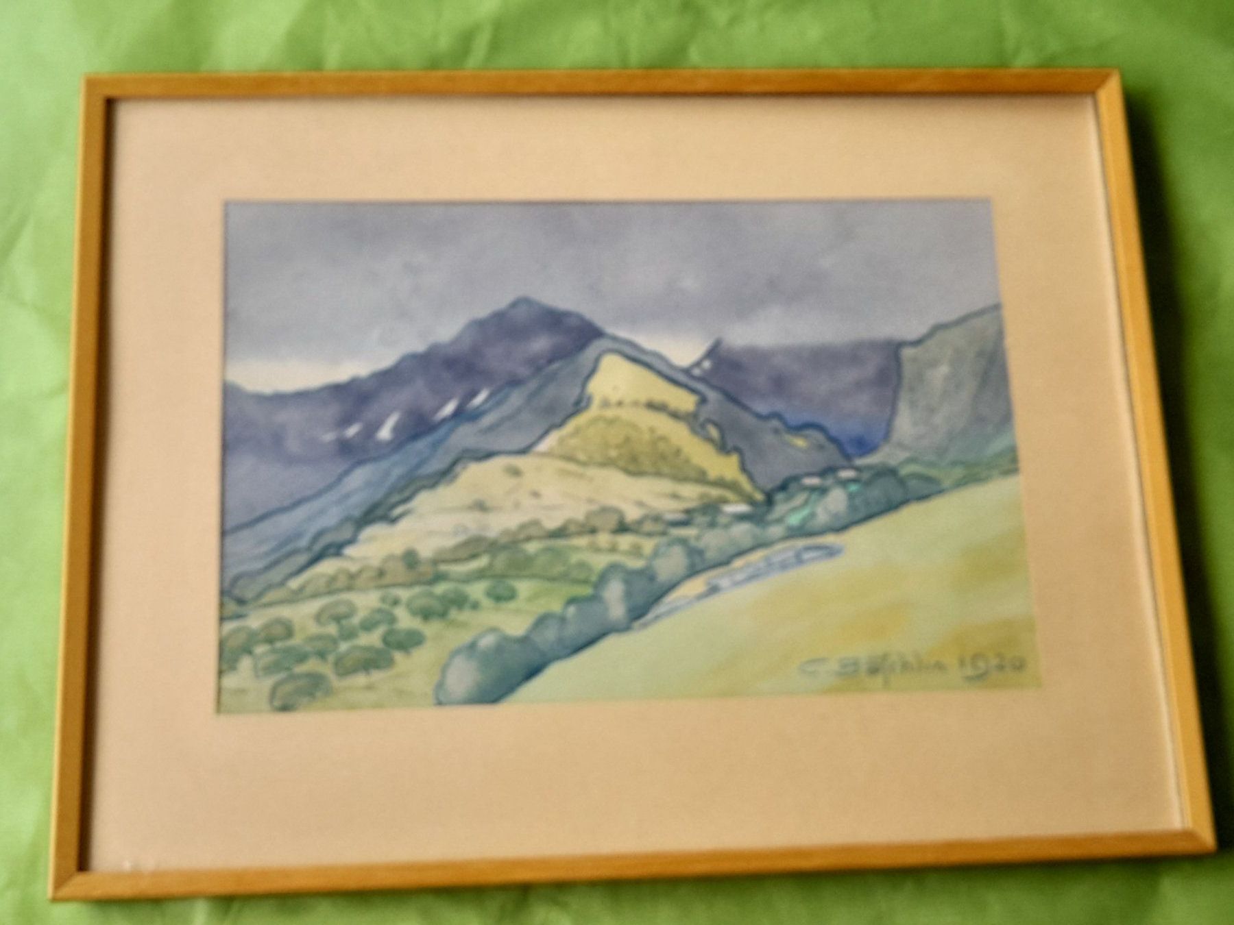 Dipinti: Aquarell Berglandschaft 1920 – Usato da Aeschi b.Spiez venduto da 52_wochen