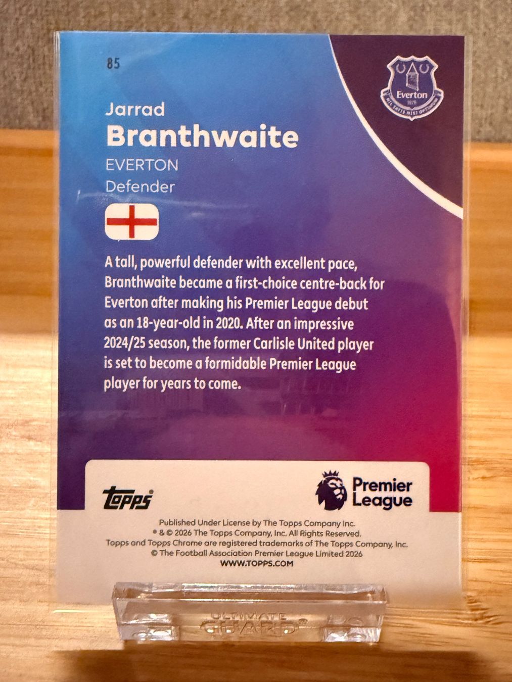 Topps Carte collezionabili: Topps Chrome PL 25/26 - Branthwaite - numbered /199 – Nuovo (secondo la descrizione) da Cheyres venduto da KeK04 1