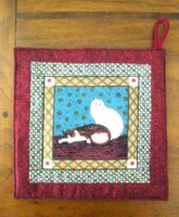 Topflappen mit Katzen, Handarbeit