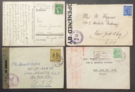 BESETZTES DEUTSCHLAND 1946–1947: 4 Poststücke