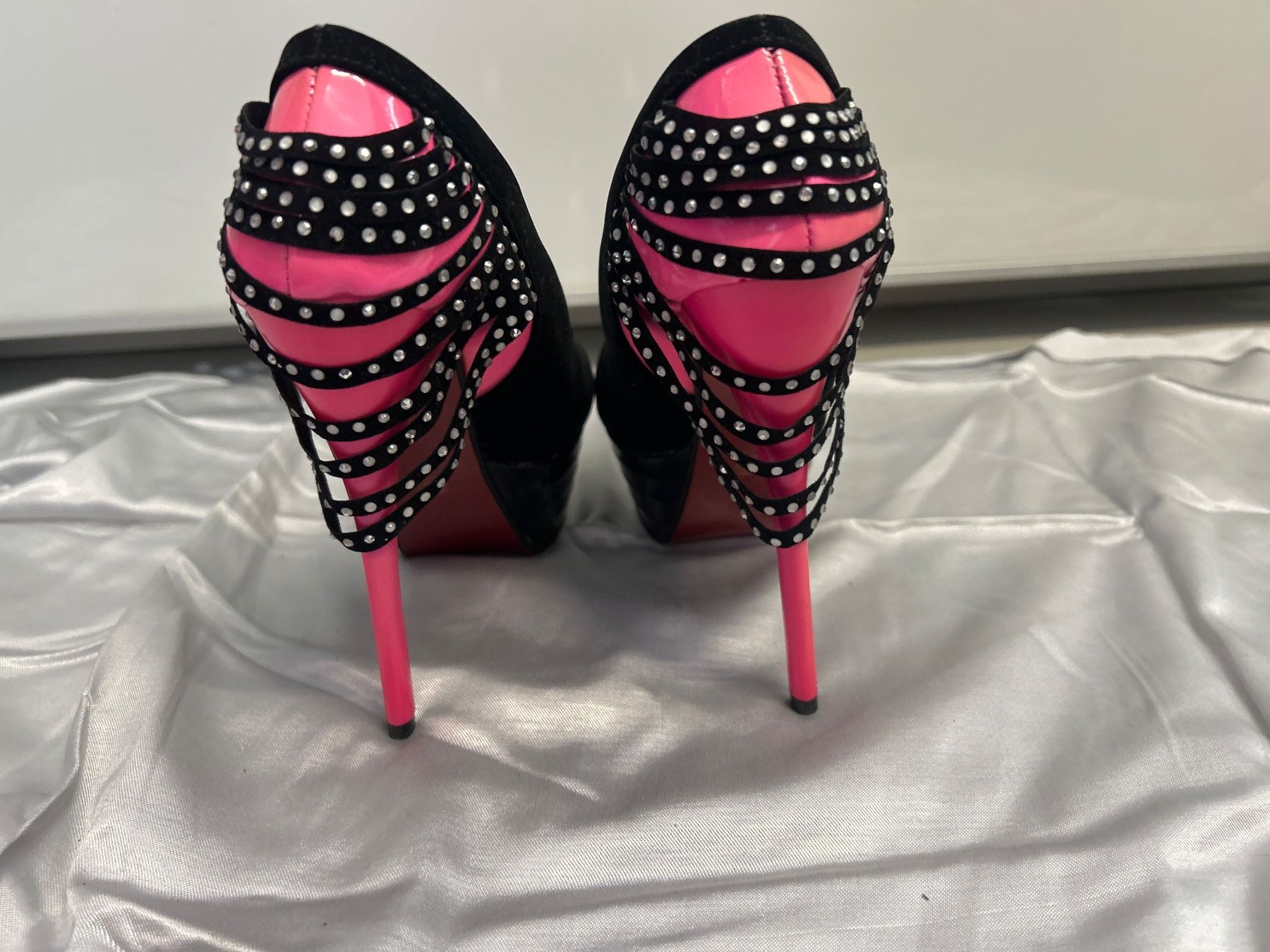 Scarpe da donna: Plateau Pumps schwarz/pink Gr 35 Neu – Nuovo e nell'imballaggio originale da Regensdorf venduto da Spyke55 1