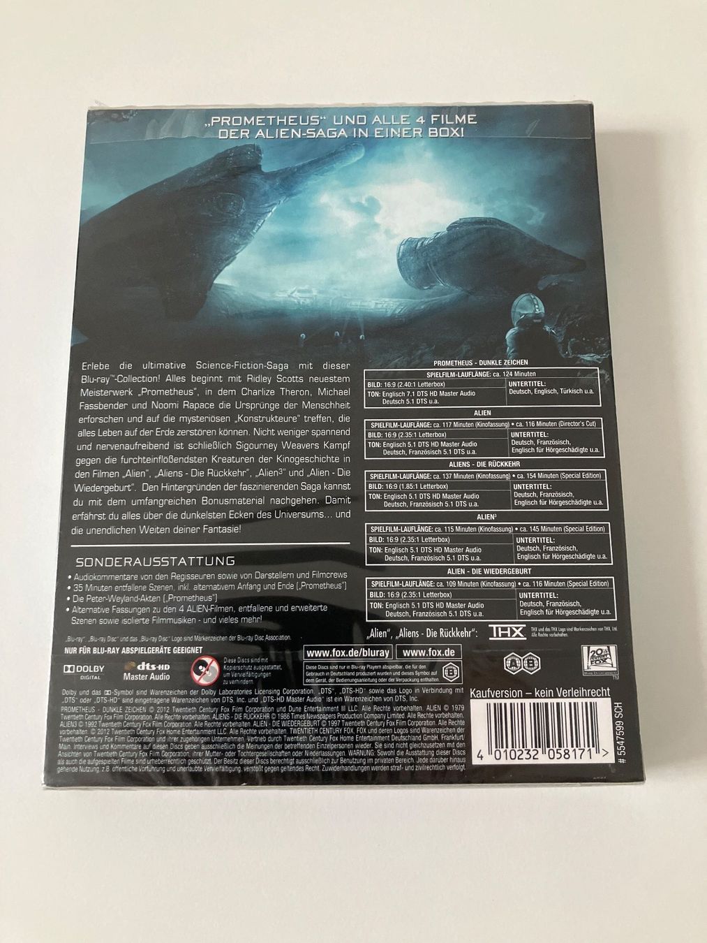 Tutti i DVDs: Prometheus to Alien: Evolution [5 Blu-rays] Neuware – Usato da Arbon venduto da Sugofresser 1