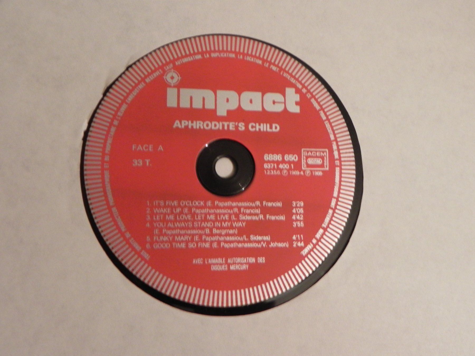 Dischi in vinile: LP Progressiv Rock Aphrodite`s Child – Usato da Siebnen venduto da krimsie 2