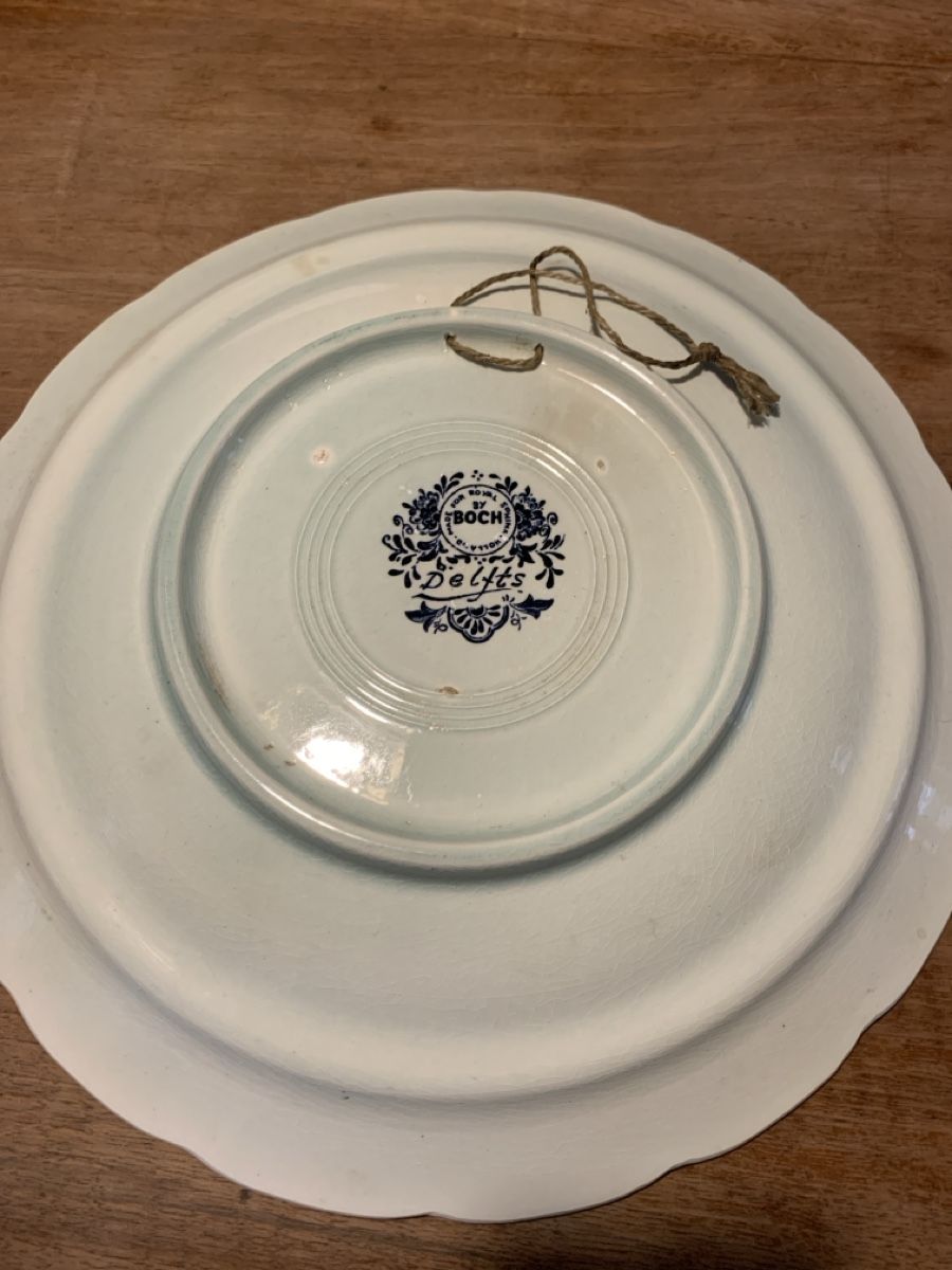Tutte le decorazioni: Holländischer Wandteller mit Windmühle, blau-weiss, Deko – Usato da Laufen venduto da Nivo33 1