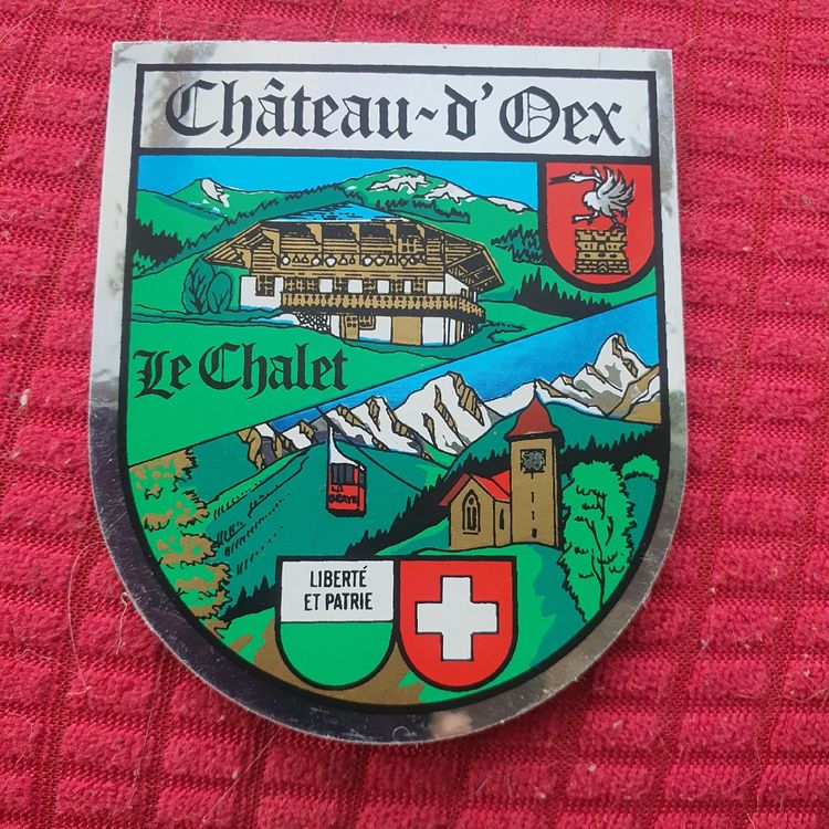 Sticker vintage Château-d'Oex, Le Chalet, Suisse (Gebraucht) in DUGNY ...