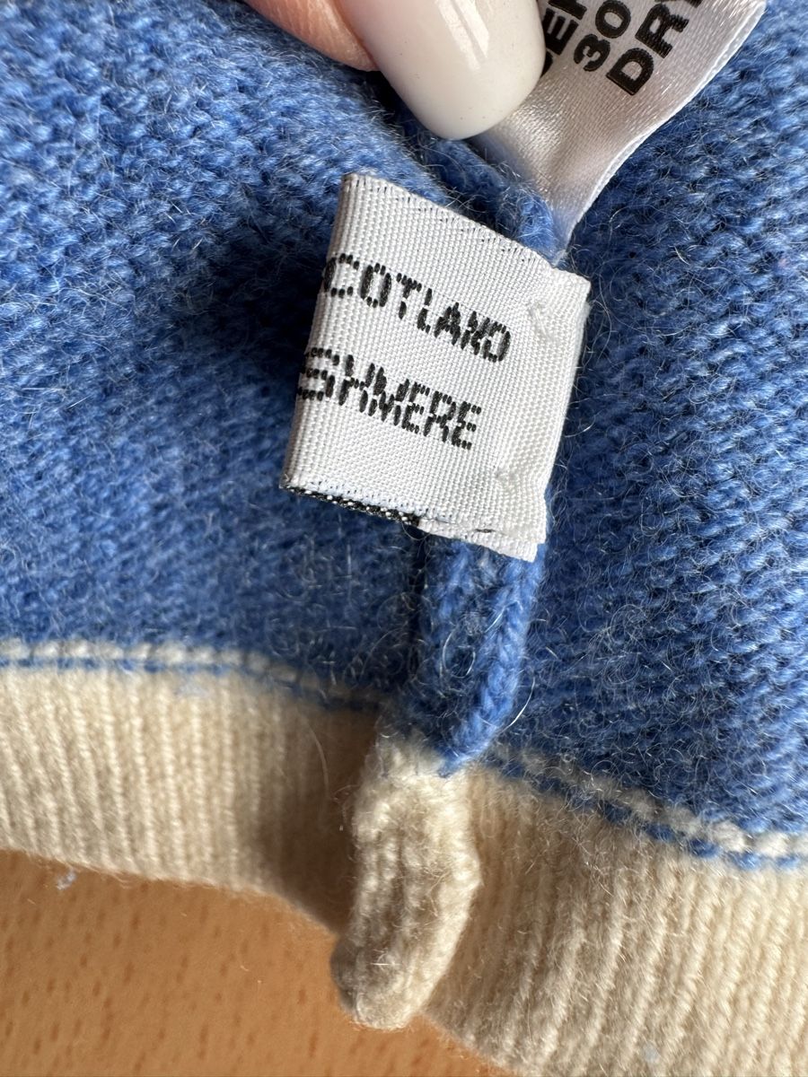 Gilets & Westen: Cardigan John Laing cachemire bleu Lamm-St. Moritz – Gebraucht aus Morges von sandy069 5