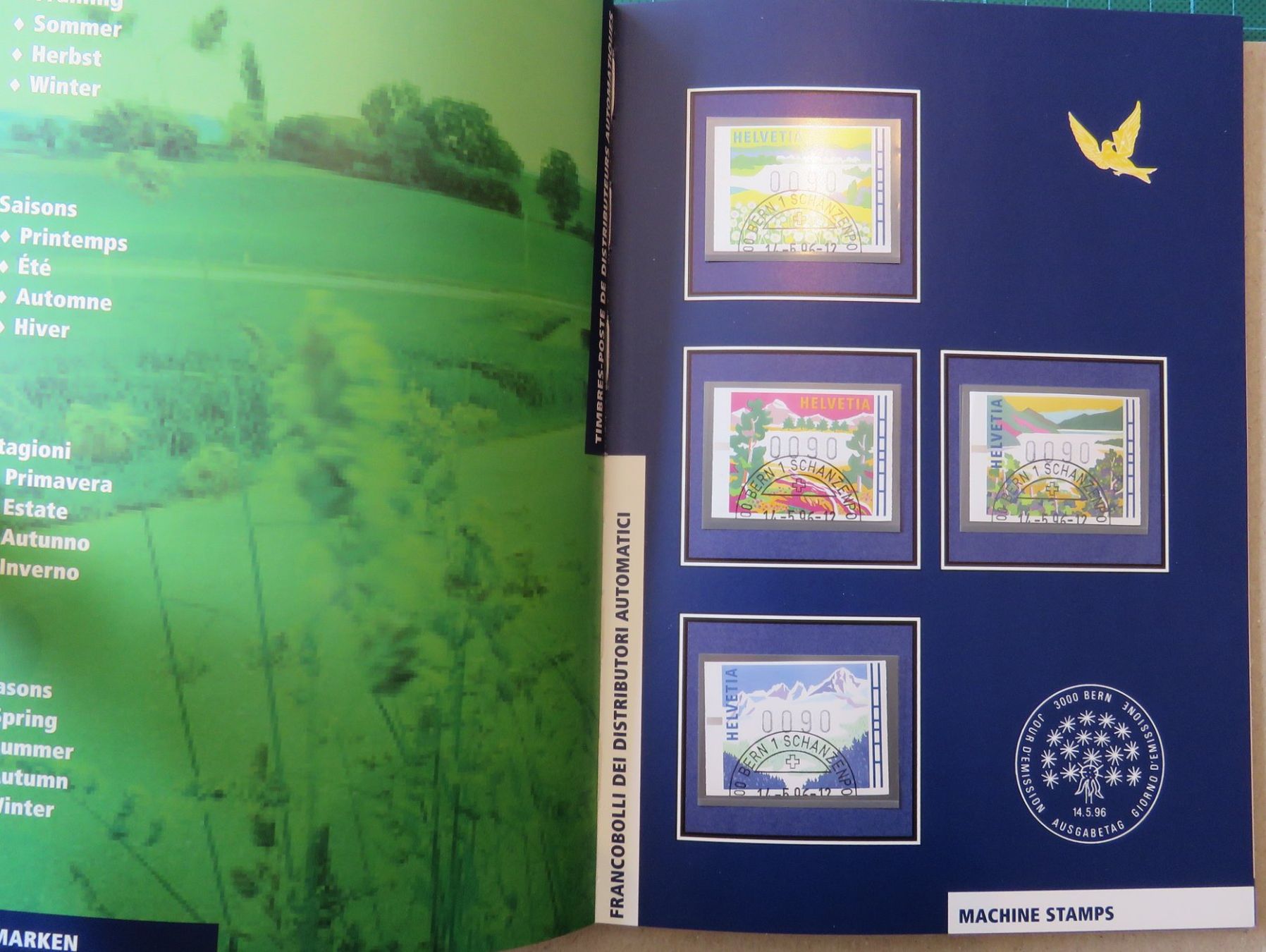 Tutti i francobolli: 1996 Jahrbuch PTT gestempelt – Usato da Kreuzlingen venduto da Koi4 4