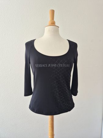 VERSACE  SHIRT PULLI TUNIKA L 40 , TOP ZU JEANS HOSE ROCK
