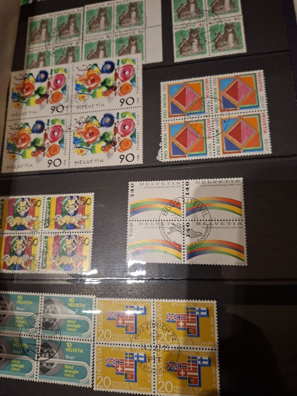 Tutti i francobolli: 4er Blocks Werbemarken Dubletten div. – Usato da Balgach venduto da SIMEON27 2