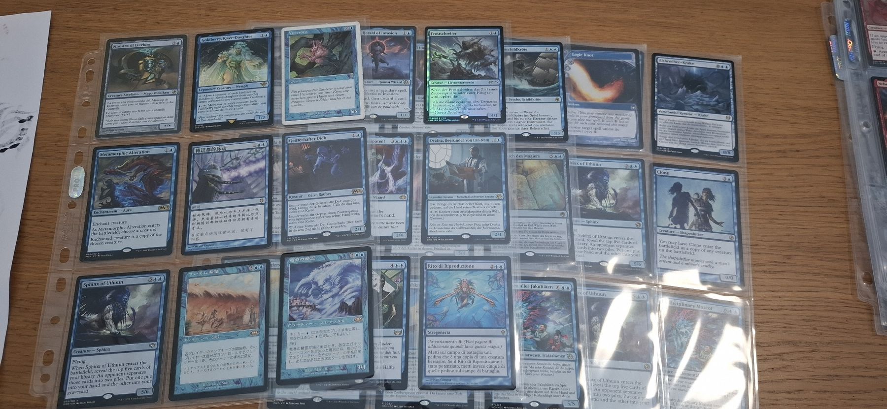 Magic The Gathering Carte collezionabili: Magic The Gathering: Blaue Karten Sammlung Rares  – Usato da Zürich venduto da rodney02