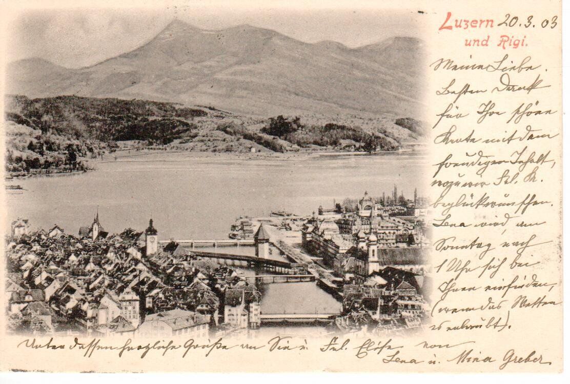 Cartoline postali: Luzern 1903 – Usato da Wolhusen venduto da Curver9