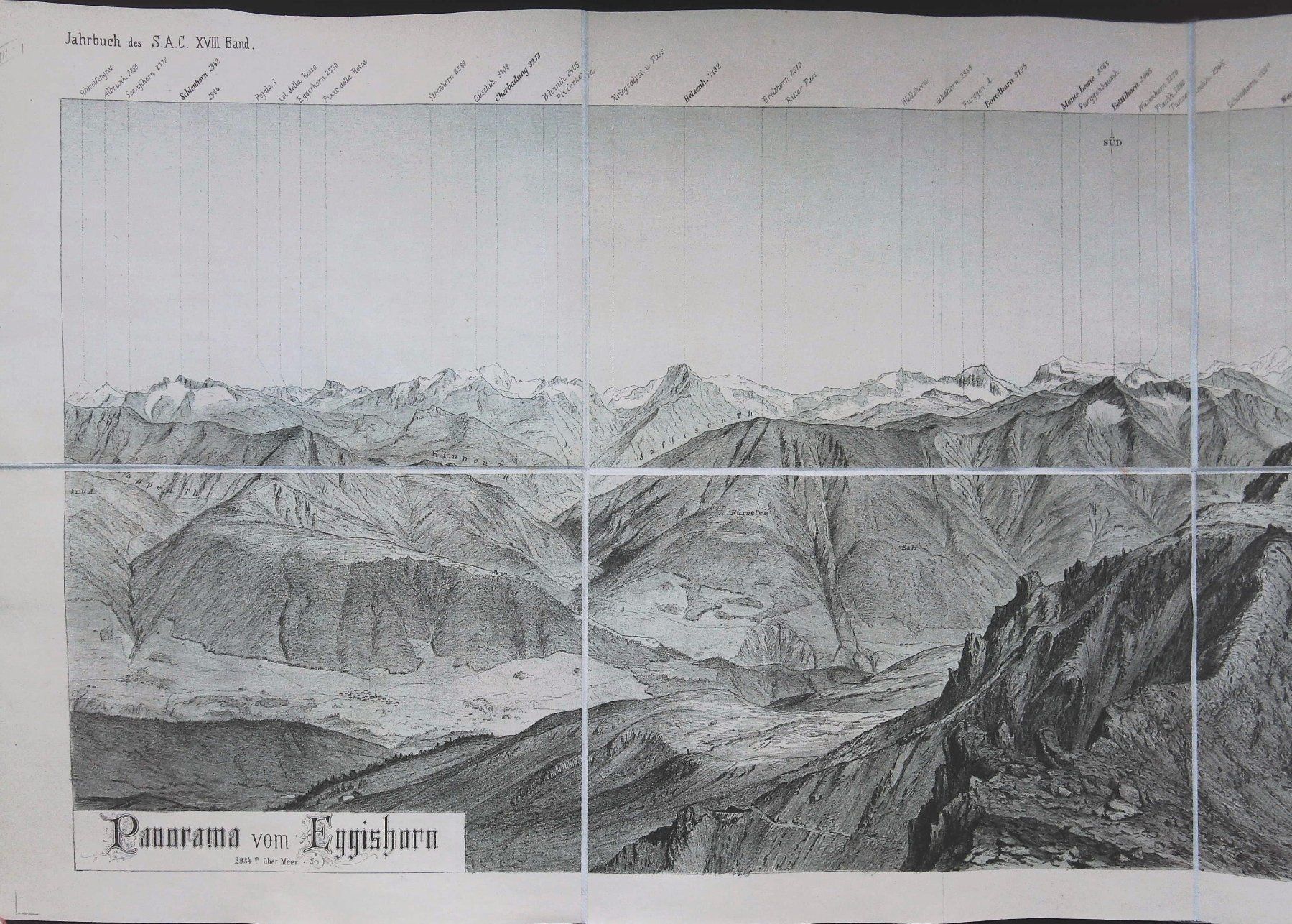 Incisioni: Eggishorn  Panorama 1880 – Usato da Rafz venduto da Helvet32 2