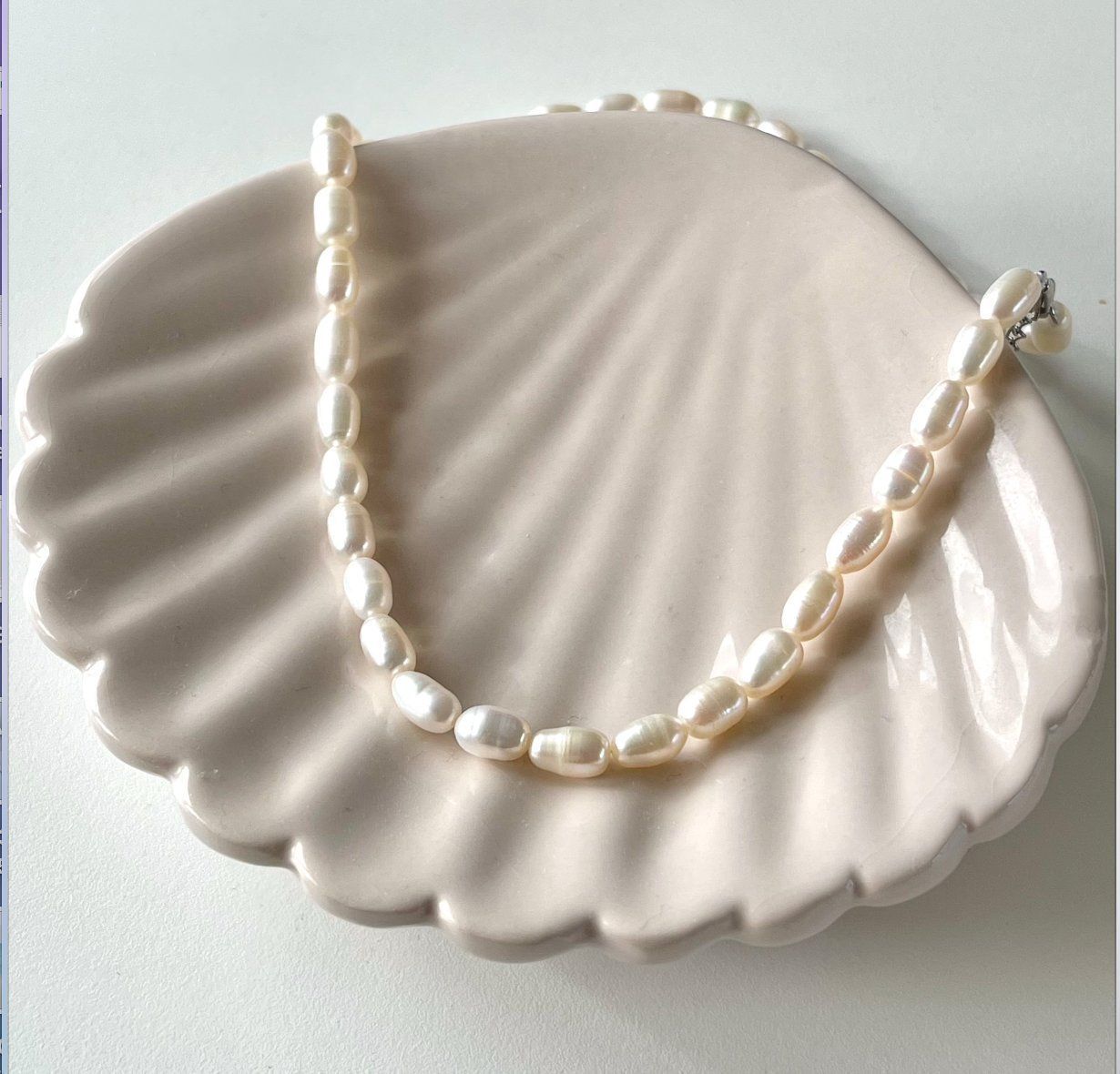 Perle (finte): Klassische reisform echte Perlenkette – Nuovo e nell'imballaggio originale da Romanshorn venduto da JK_Jewelry 6