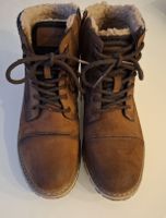 Gefütterte braune Landrover-Stiefeletten, Größe 43