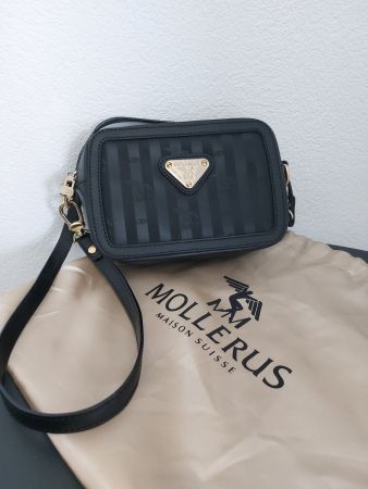 Maison Mollerus crossbody bag   schwarz / gold