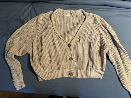 Cardigan Strickjacke beige Grösse S
