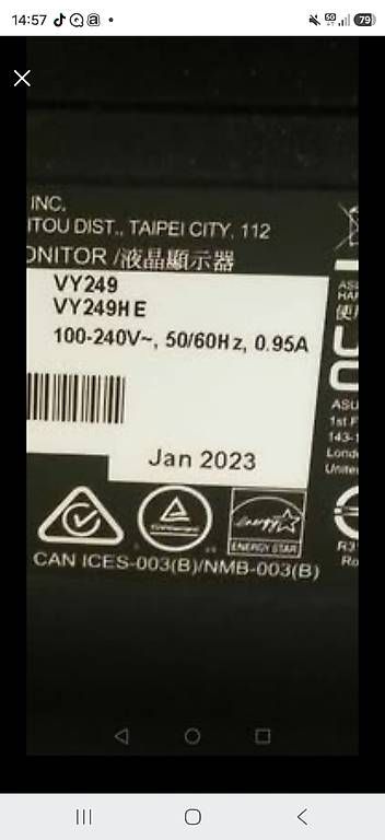 Monitor: Écran ASUS 23.8 pouces – Usato da Payerne venduto da Carol_bm 2