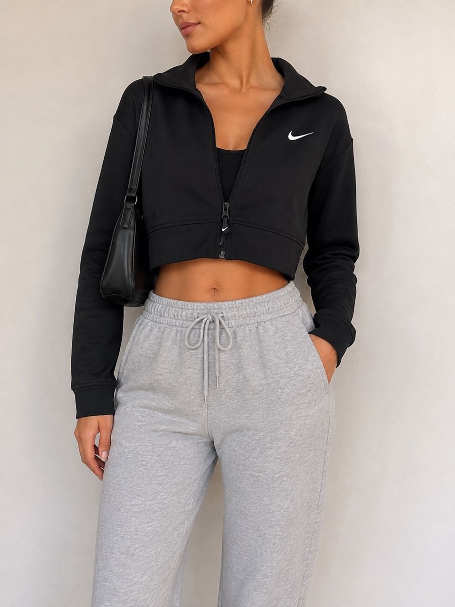 Nike Jacken: Nike Cropped Trainingsjacke Schwarz – Neu (gemäss Beschreibung) aus Winterthur von fij_f65r