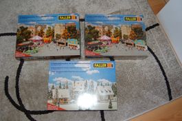 3x Faller-Sets 1:87 / 2x Dorfkirmes und 1x Winter im Dorf