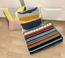 Dekodecke 140 x 190 cm mit 2 Dekokissen