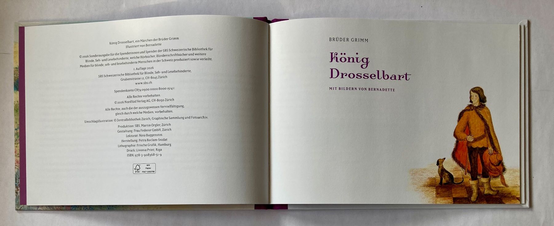 Bücher: Bilderbuch von Bernadette: König Drosselbart – Neu (gemäss Beschreibung) aus Bubendorf von Alpenheidi 3