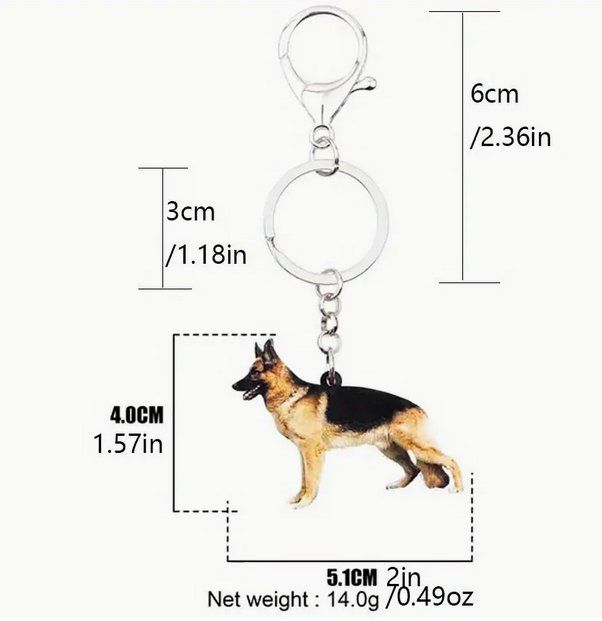 Schlüsselanhänger & - bänder: SCHLÜSSELANHÄNGER DEUTSCHER SCHÄFER NEU – Neu und originalverpackt aus Bad Ragaz von Schtupsi 1