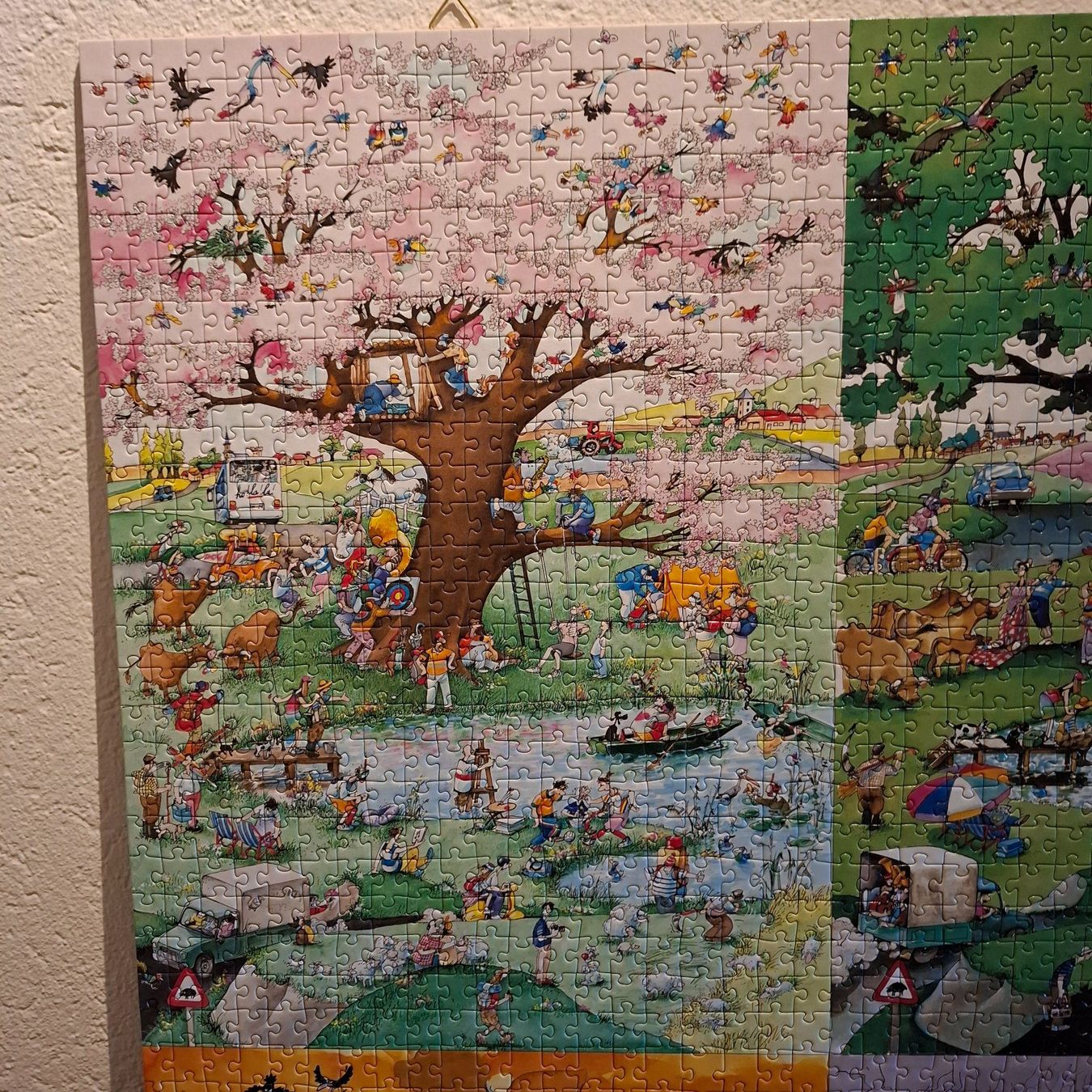 Heye Puzzle: Roger Blachon "4 Seasons" Puzzle geklebt – Usato da Hombrechtikon venduto da Tinea82 2