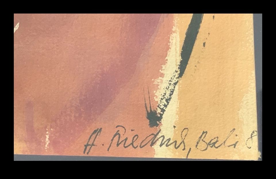Gemälde: Heinz FRIEDRICH grosses Aquarell – Gebraucht aus Wallisellen von Chatswood_8hwh 4
